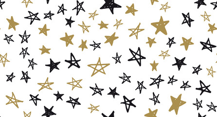 Stars set. Hand drawn doodle illustrations	