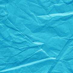 Obraz premium Blue vintage and old looking crumpled paper background. Retro cardboard texture. Grunge paper for drawing. Ancient book page. Present wrapping.