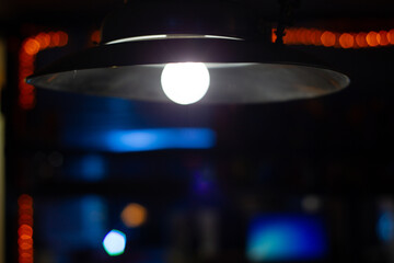 Lamp above the bar. Suitable as either texture or background