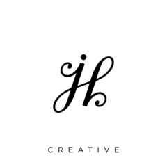 symbol, letter, icon, design, vector, business, logo, monogram, abstract, initial, logotype, luxury, sign, alphabet, font, modern, concept, company, graphic, brand, corporate, web, simple, j, h, elega