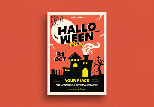 Halloween Event Flyer Layout