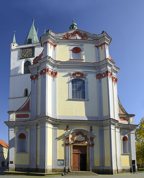Litomerice - Church of All Saints. Litomerice is a historic city at the confluence of the Elbe and Ohre river in Northern Bohemia (Usti nad Labem Region), Czech Republic