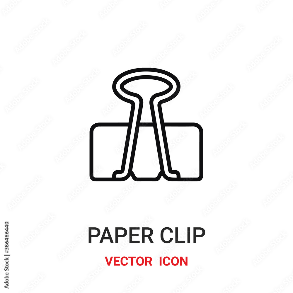 Poster peper clip vector icon. modern, simple flat vector illustration for website or mobile app.office too