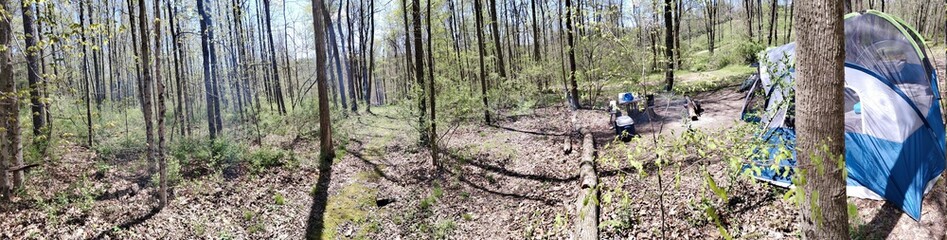 Fototapeta premium Camp Panorama