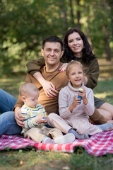 Family with two children