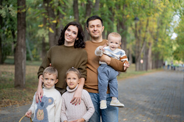 Family with three children