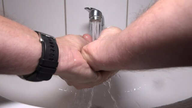 Prevention of the coronavirus pandemic, wash your hands with warm water and soap