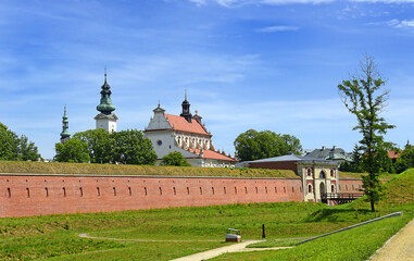 Panorama of the fortified town of Zamosc, Poland. Zamosc Historical city centre was added to UNESCO...