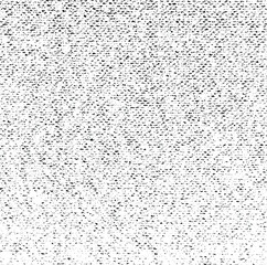 Vector fabric texture. Distressed texture of weaving fabric. Grunge background. Abstract halftone vector illustration. Overlay to create interesting effect and depth. Black isolated on white. EPS10.