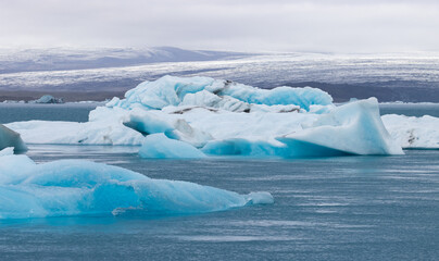Eine isländische Gletscherlagune