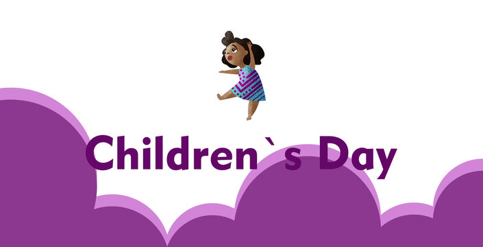 world children's day poster design. Image of a cute lively bright child. Perfect for banners and flyers. EPS10.