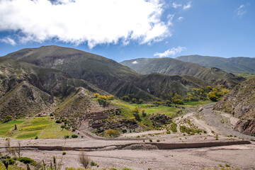 Landscape view of Tilcara, Argentina