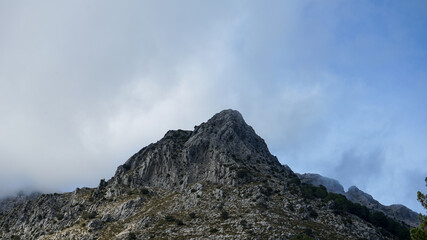 clouds over mountain