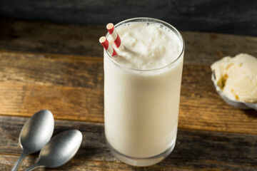 Homemade Frozen Vanilla Milkshake