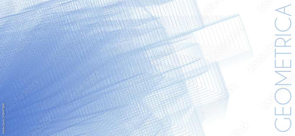 Poster light blue background with thin geometric texture. subtle vector grasphics