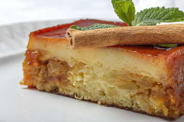 Homemade Pudding of fresh and healthy apples