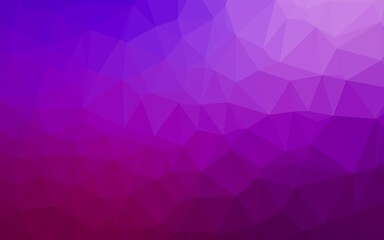 Light Purple vector polygon abstract background.