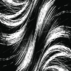 Vector brush sroke texture. Distressed uneven grunge background. Abstract distressed vector illustration. Overlay over any design to create interesting effect and depth. Black isolated on white. EPS10