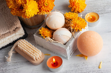 Bath bombs in spa composition