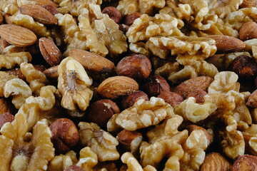 Nuts.  Hazelnuts, almonds, walnuts. 