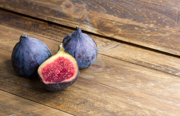 Rich and healthy organic black figs