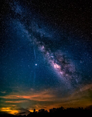 starry night sky Milky Way