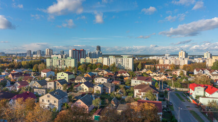 Courtyards of Minsk from above.