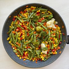 vegetables on a plate
