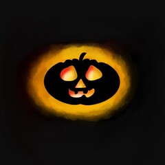 Vela Calabaza de Halloween negra y naranja