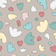 flowers seamless pattern