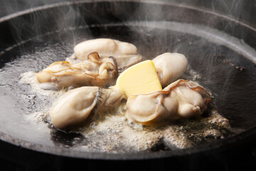 牡蠣のバター焼き