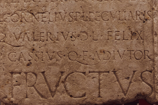 Old Medieval Latin Catholic Inscription (Italy)