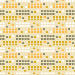 Colorful squares abstract seamless vector pattern.