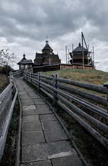 Fototapeta premium Church of the Nativity of the Blessed Virgin Mary in Vorokhta, Ukraine.