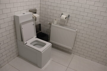 modern wc room in business center