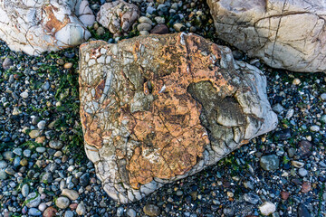 Cracked Shoreline Rocks 4