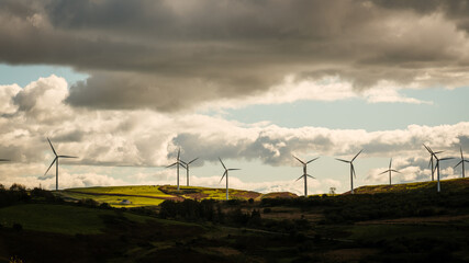 Wind farm in Rhondda Cynon Taff, Wales