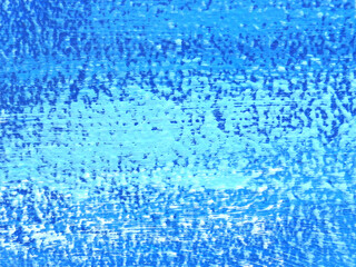 青色のペンキを塗った刷毛ムラ