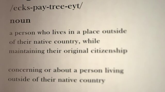 Expatriate Definition