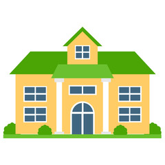 
A european historical buildings style with chimney and windows, manor house 
