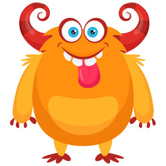 Obraz premium big ears alien monster with scaring expressions 