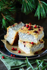 cottage cheese and poppy seed pie