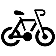 
A paddling vehicle with two tires, a bicycle icon 

