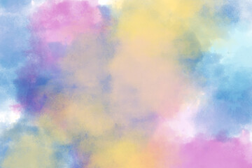 Abstract multicolored hand painted watercolor background