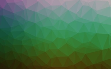 Obraz premium Dark Multicolor, Rainbow vector polygon abstract backdrop.