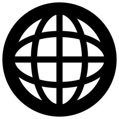 
Globe with leaf denotin icon for green earth 
