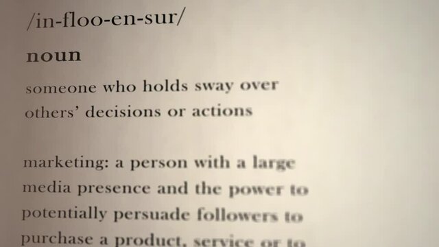 Influencer Definition