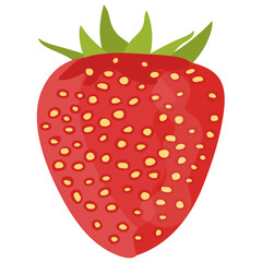 
A fresh juicy piece of strawberry
