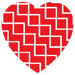 
Love sign in blood color showing heart symbol icon
