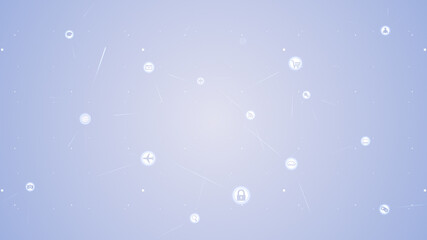 Technology Icon Network Symbol Digital devices 3D illustration